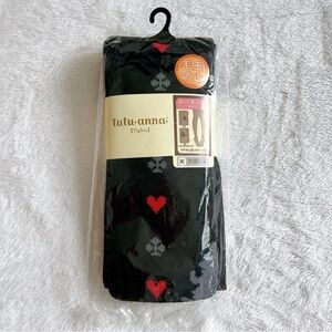 Brand New jfashion tutuanna x Alice in wonderland collab black tights one size